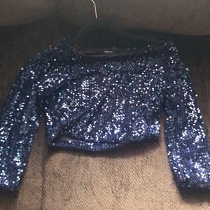 Sequins cropped top
